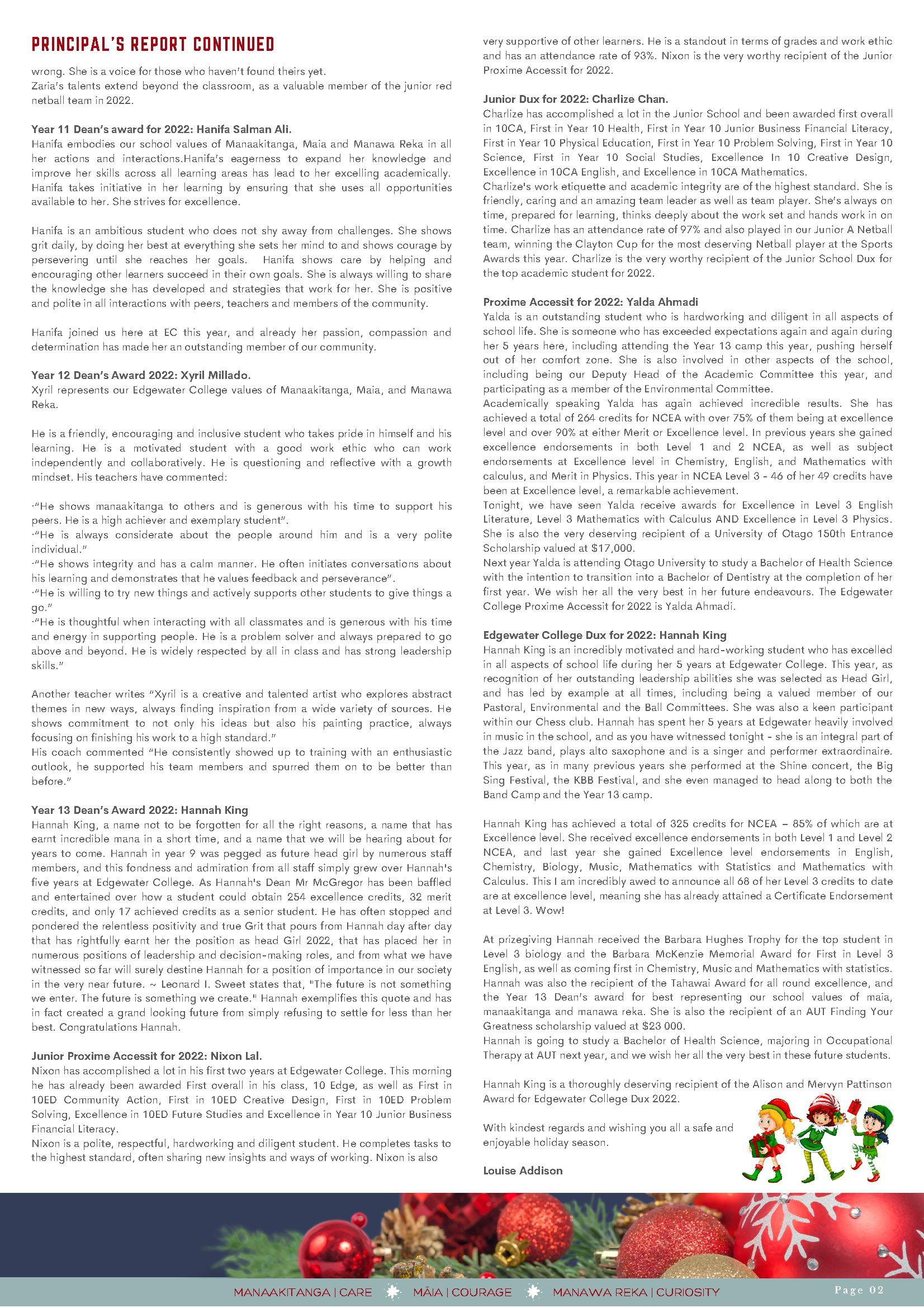Edgewater Panui Issue 3 2022 Page 2