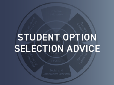 Student Option Selection Advice Pointer