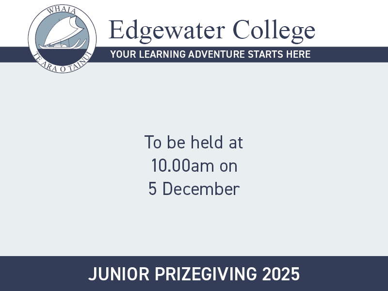 Junior Prizegiving Blank Pointer